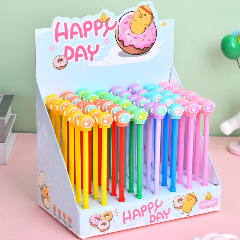 

48 Pcs Cartoon Astronaut Straight Liquid Ballpoint Pen for Office Work, Brushing Questions, Signing Writing, Diaries, Notes, Student Classroom Prizes, Random style 48Pcs