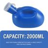 Gut-2000ml Männer Bett Topf Urinflasche Urinsammler Tragbare Urinflasche mit 160cm Schlauch Tragbare Urin Flasche Toilettenbedarf