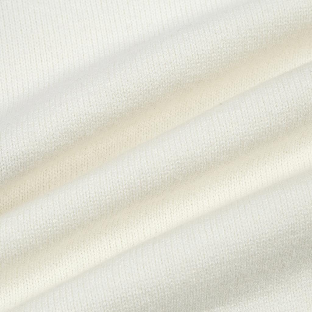 AMI New Autumn and Winter Silver Love Alpaca Wool Blend Soft and Sticky Knit Couple's Round Neck Sweater