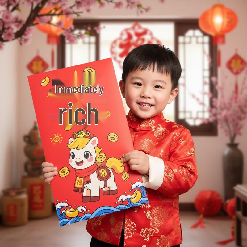 Creative Year of the Horse Red Envelope