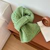 Knitted Fried Dough Twists Scarf for Female and Male Thick Warm Shawl for Student Lovers