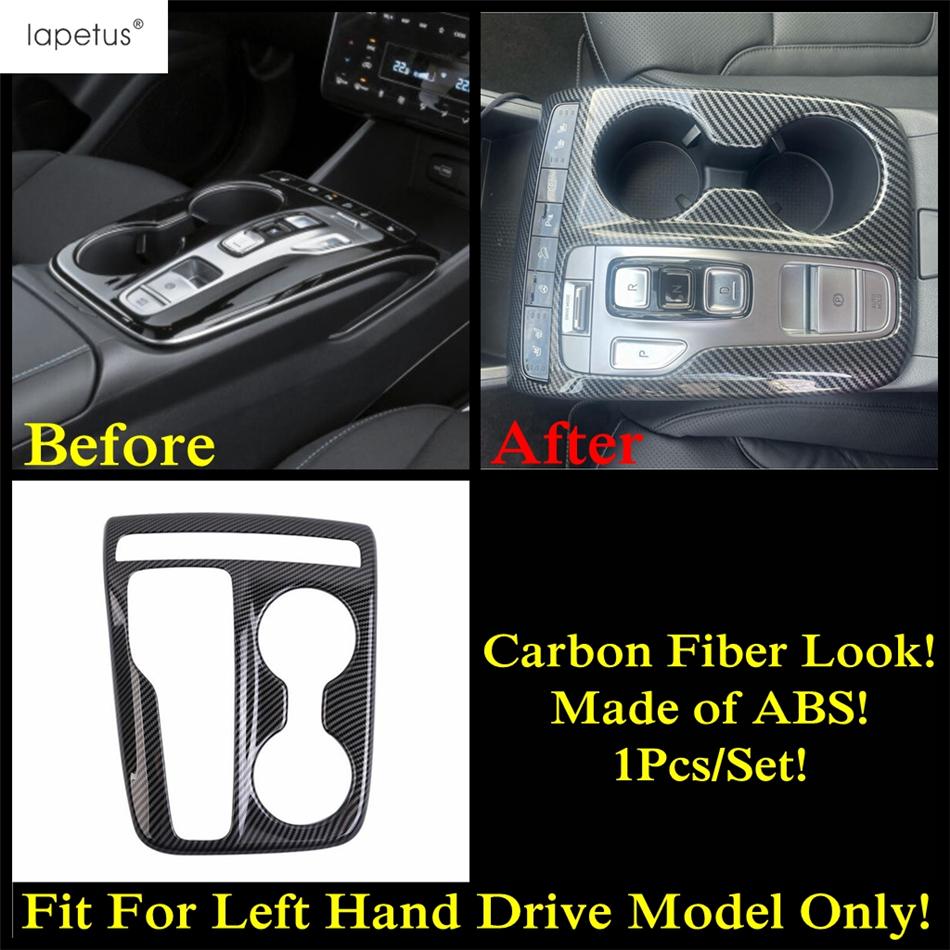 Dashboard Panel / Gear Shift Water Cup Panel / Head Light Cover Trim For Hyundai Tucson NX4  -  Carbon Fiber Accessories