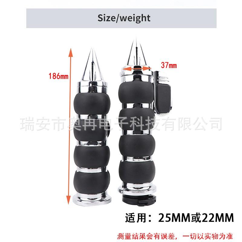 Vintage Harley Style Handlebar Grips Zinc Alloy Tip Caps 25mm 22mm Universal Motorcycle Accessories