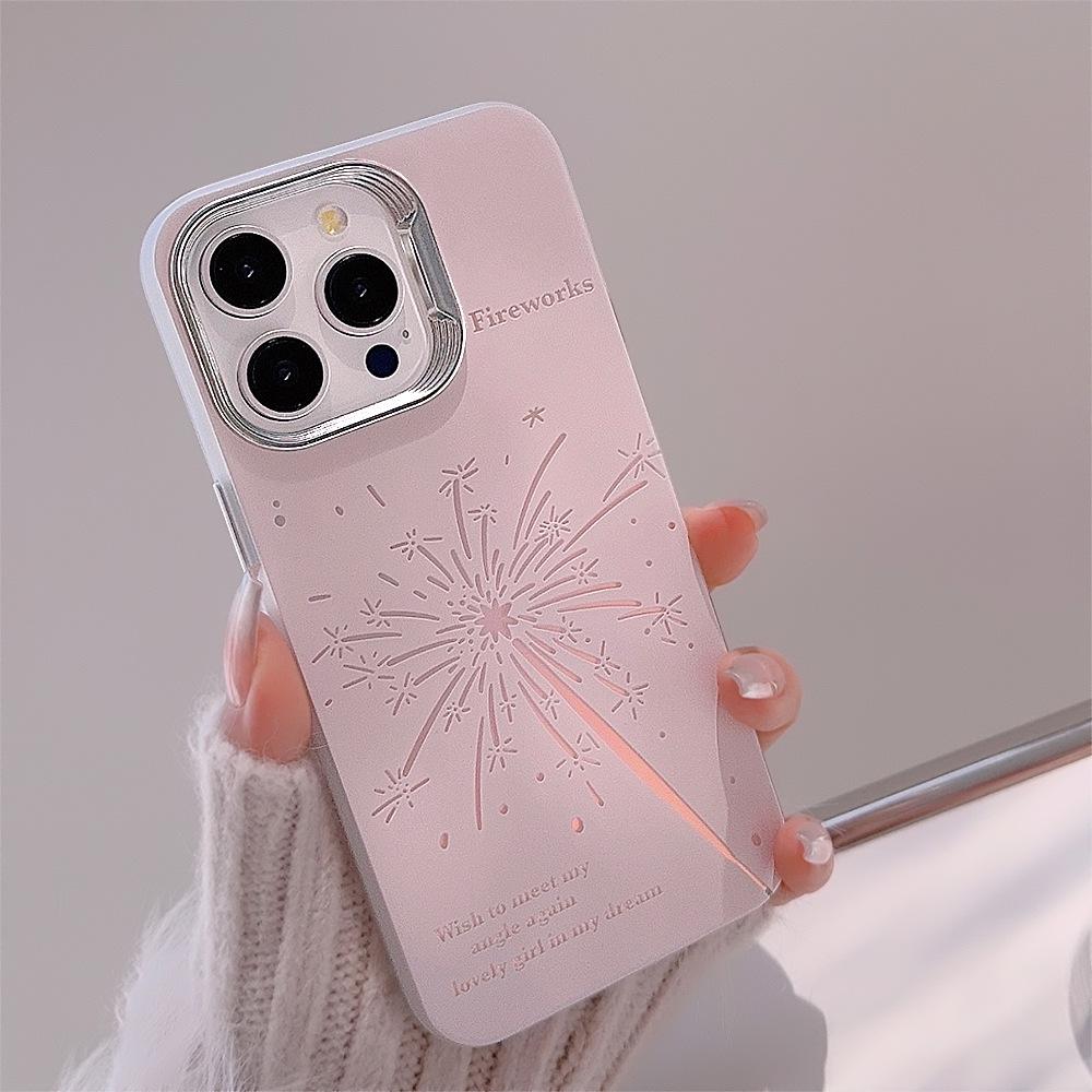 Pink Fairy Stick Iphone15 Suitable for 14Promax Mobile Phone Case Apple 16 Firework Lanyard 12 Laser Huawei