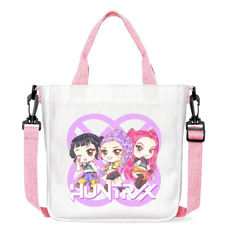 Anime Cartoon Print Student Go Out Portable Handbag Large Capacity Casual Canvas Bag