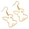 Asymmetrical Stainless Steel Rabbit Earrings - Cute Easter Ornament for Women