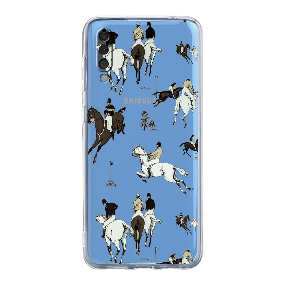 Phone Case For Samsung A14 5G A12 A22 A32 A34 A42 A52 A54 A50 A70 A72 A40 A20E A10S A20S A02S A04S Clear Cover Animal Art Horse