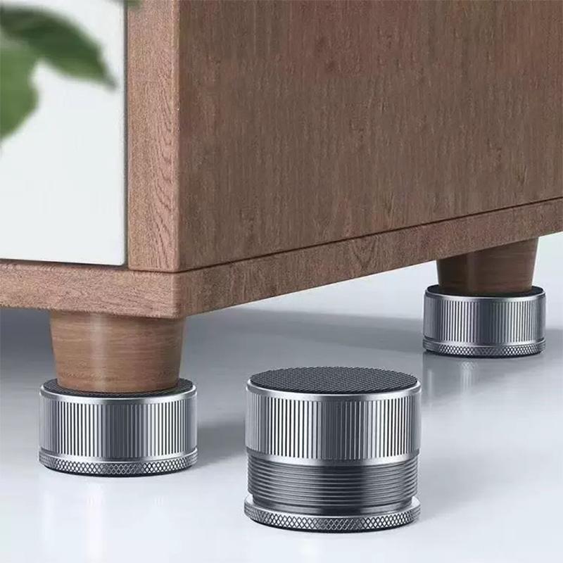 4Pcs Aluminum Alloy Furniture Heightening Foot Pad Adjustable Sofa Bed Anti-vibration Legs Multi-function Furniture Fittings