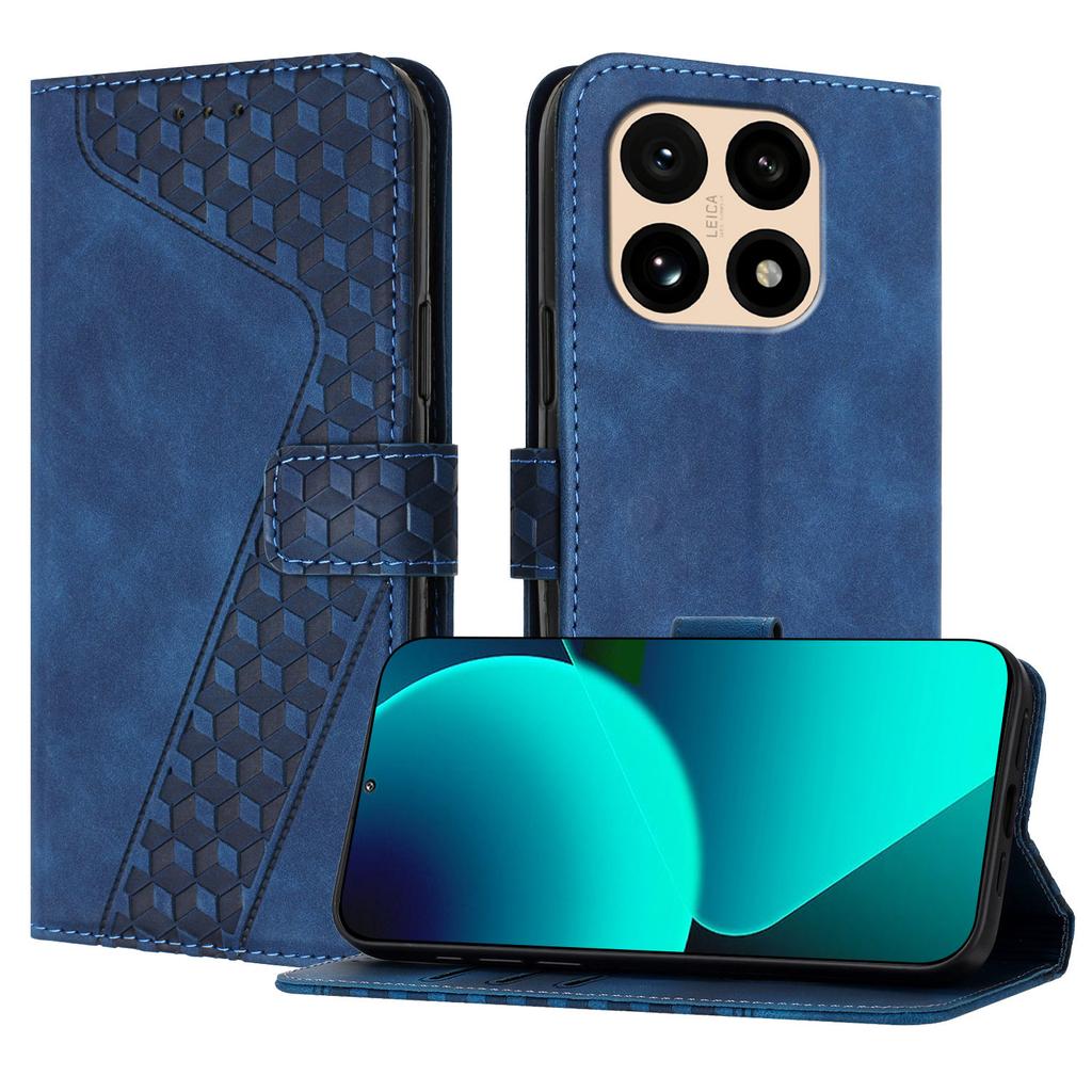 For Xiaomi 15T Leather Case 7-Shaped Pattern Wallet Stand Shockproof Phone Cover