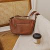 Johnature Simple Solid Color Hobos Genuine Leather Women Bag Natural Soft Real Cowhide Casual Shoulder & Crossbody Bags