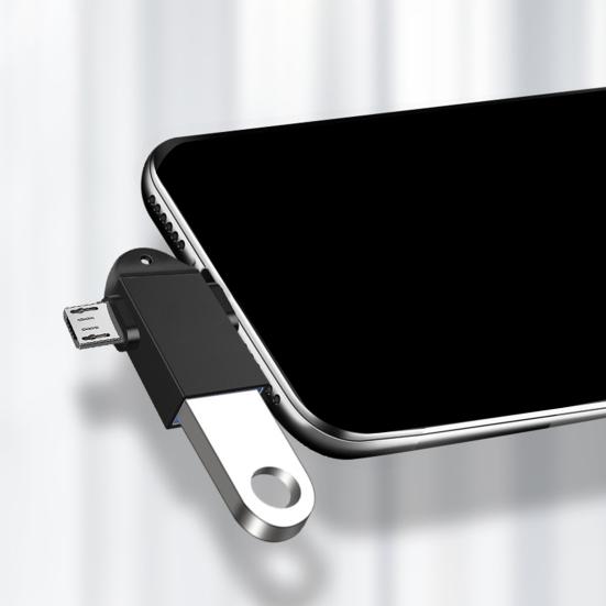 Portable 2-in-1 USB3.0 OTG Adapter Data to TYPE-C Transfer Converter for Mobile Phone