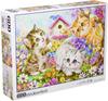 [Made In Japan] 600-piece Jigsaw Puzzle: Mischievous Kitten (38 X 53 Cm)