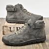 Men's Mid-Calf Leather Martin Boots - Autumn/Winter, Large Size, Handmade Casual Work Boots
