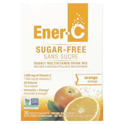 Mélange pour boisson multivitaminé acidulé, sans sucre, saveur orange, 1 000 mg, 30 sachets, 5,35 g (0,2 oz) Chaque
