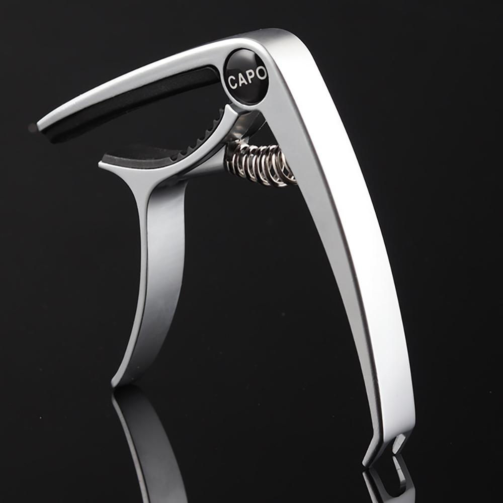Metal Guitar Capo Guitar Tuner Clamp Zinc Alloy Professional Key Trigger Capo for Acoustic Electric Guitar with Rubber Grip