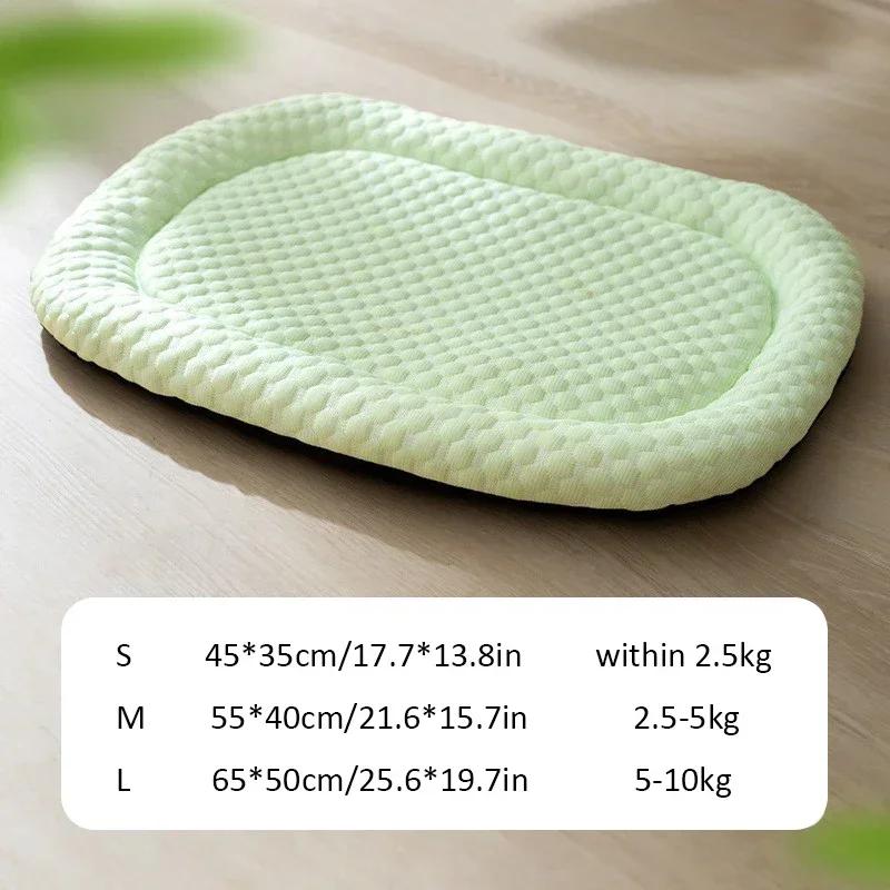 1PC Summer Cooling Pet Cat Bed Cushion Ice Pad Dog Sleeping Cloud Shape Mat for Puppy Dogs Pet Kennel Top Quality Cool Blue Mat