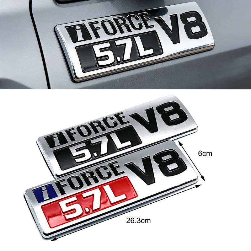 3D ABS 5.7L V8 Car Trunk Sticker For Toyota Tundra Displacement Modification Parts J33