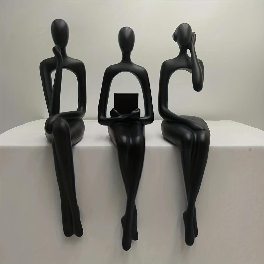 3pcs Modern Minimalist Living Room Decoration Set - Soft Luxury Home Accessories, Wine Cabinet, TV Cabinet, Creative Sitting Table decor