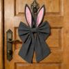 Soft Bunny Ear Bow Multi-colored Wreath Bow Front Door Decor Easter Hanging Item  Wall Decor