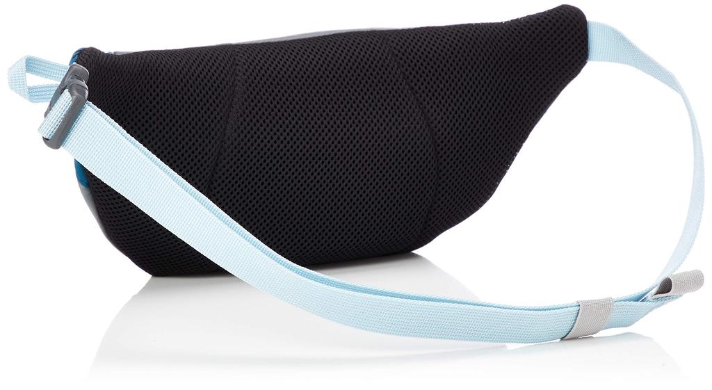 Mizuno POCKET PARK Waist Pouch, Approx. 2L, Gray/Sax