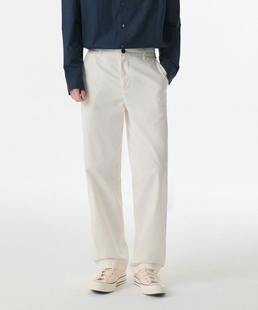 Musinsa Standard [City Workers] Tapered Cotton Pants [Off-White]