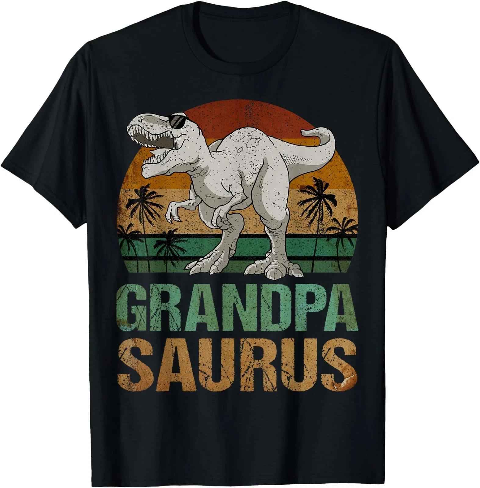 Grandpasaurus T Rex Dinosaur Grandpa Saurus Father s Day T-Shirt 4XL