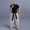 1/12 Scale Articulated Judo Costume, Jousting Costume, Combat Costume, Samurai Costume (Head and Body Not Included), Black
