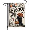 Halloween Garden Flag  Double-Sided for Outdoor Use, Small Pumpkin Yard Flag Holiday Outdoor Decoration