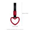 Pgnkd1 Car Tow Strap Tsurikawa Ring Heart JDM Train Bus Handle Hand Strap Styling For Honda Mugen Accord Civic Vezel City Jazz Insight