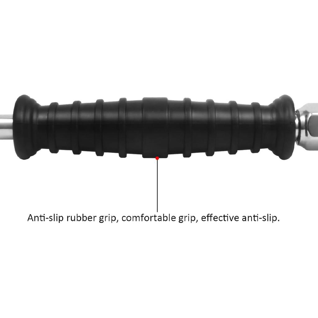 Unifizz 1/4 FNPT Dual Head Air Chuck for Tires 2-Way Connection 9.4'' Extended Air Chuck with Rubber Handle Tire Chuck for Cars Motorcycles