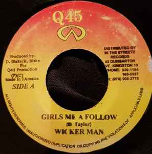 

7-дюймовая пластинка WICKERMAN / KIPRICH - Girls Me A Follow / Dat No Lie none Q45 Ямайское регги, ска и даб Б/у