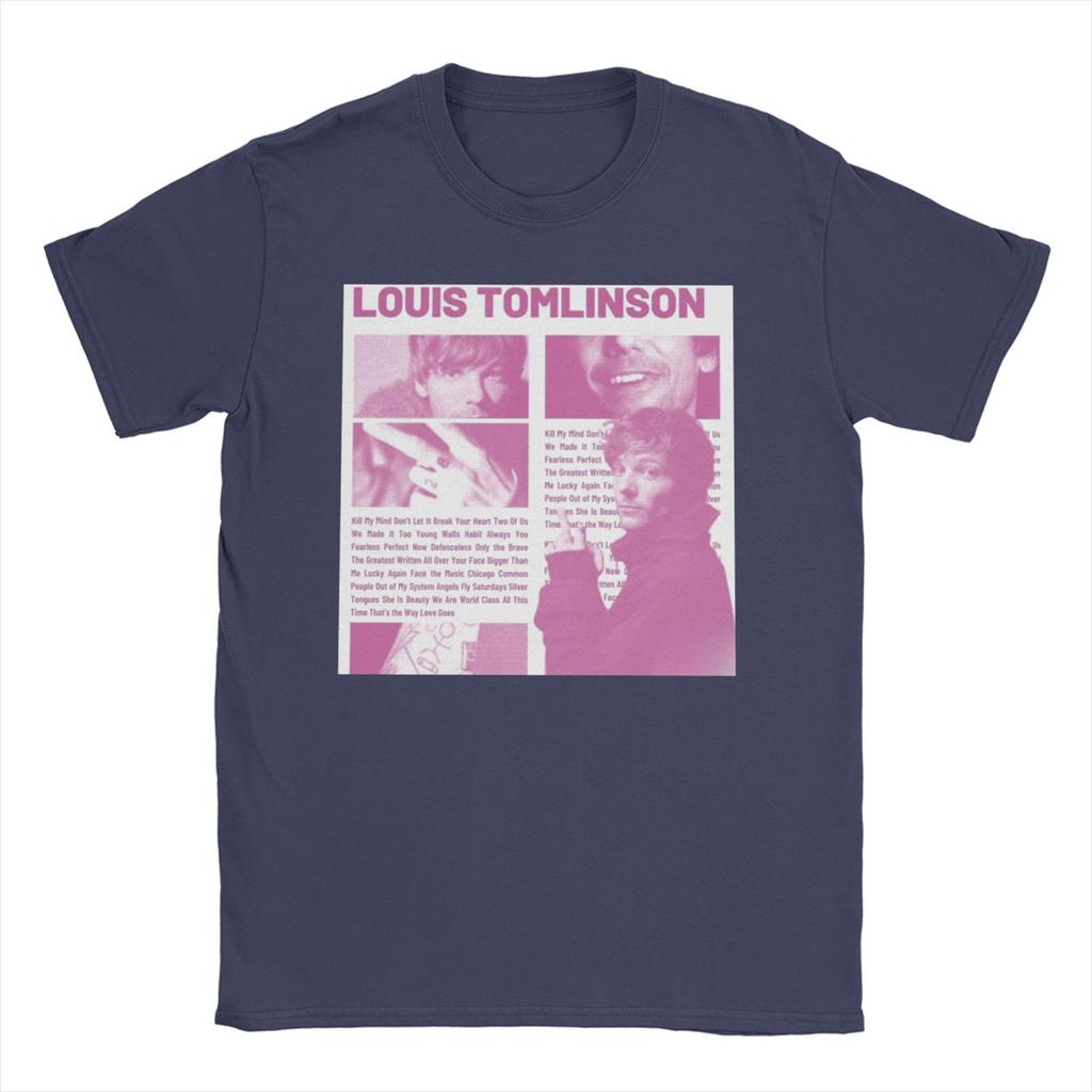 Vintage T Shirt Summer L/Louis Tomlinsons Trendy Cool T Shirts Singer Cotton Tshirt for Couple Y2K Retro Short Sleeve Tops