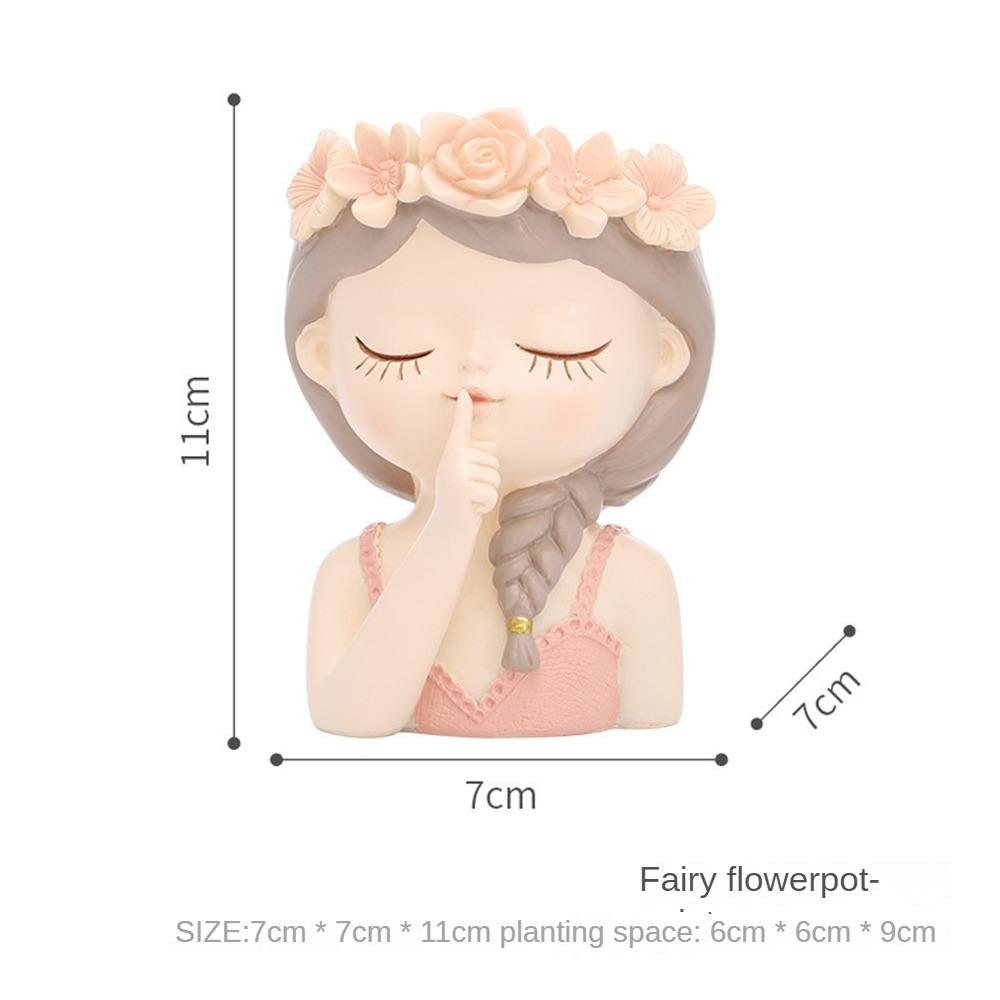 plants accessories Flower Pot Bonsai accessories Female Head Human Cute Portrait Fleshy Succulent Planter garden decoration Pots