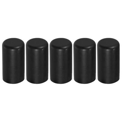 X AUTOHAUX 5 τεμ. 10mm 0,39" Σωλήνας Σιλικόνης Καπάκι Σωλήνας Κενού Εισαγωγής Τάπα Άκρου Αυτοκινήτου Μαύρο