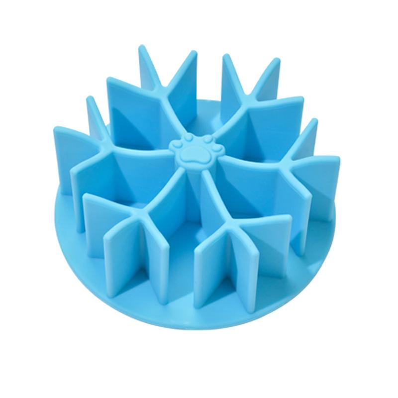 Pet Silicone Food Divider Slow Food Anti-choking Device Extend Eating Time Choking-proof Slow Food Bowl Dog Learning Food Bowl