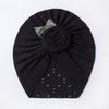 Elastic Baby Hat Flower Infant Cap Beanies Lovely Newborn Baby Girls Turban  Hair Accessories