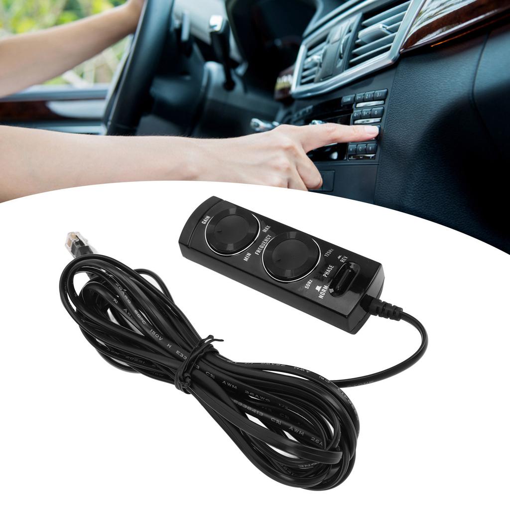 Car Subwoofer Remote Control Cable Replacement Remote Control for TS- 110A TS- 120A with Indicator Light