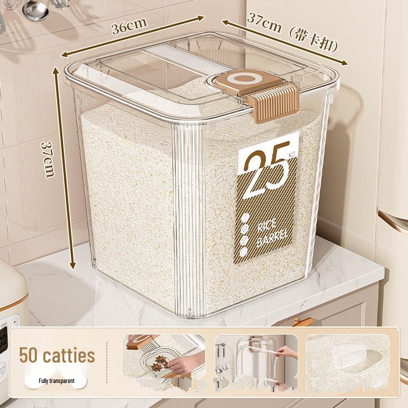 ZISIZ Sealed Kitchen Grain & Rice Storage Container