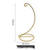 Modern Minimalist Hanging Glass Sphere with Iron Stand for Plants