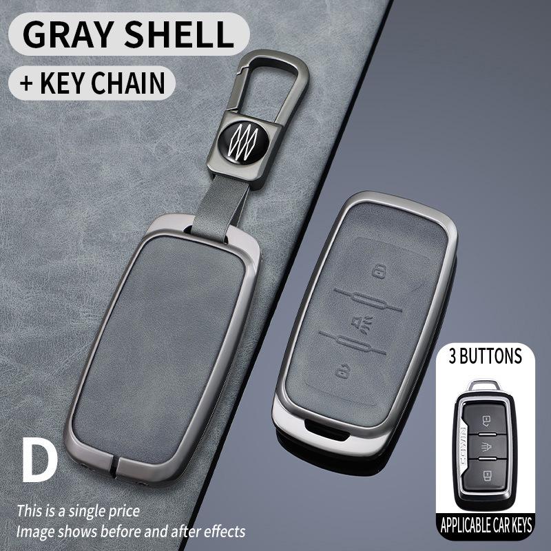 Chery Jetour X70S X90 Kaiyi X3 X5 Key Case: Full Package Metal Protective Remote Shell
