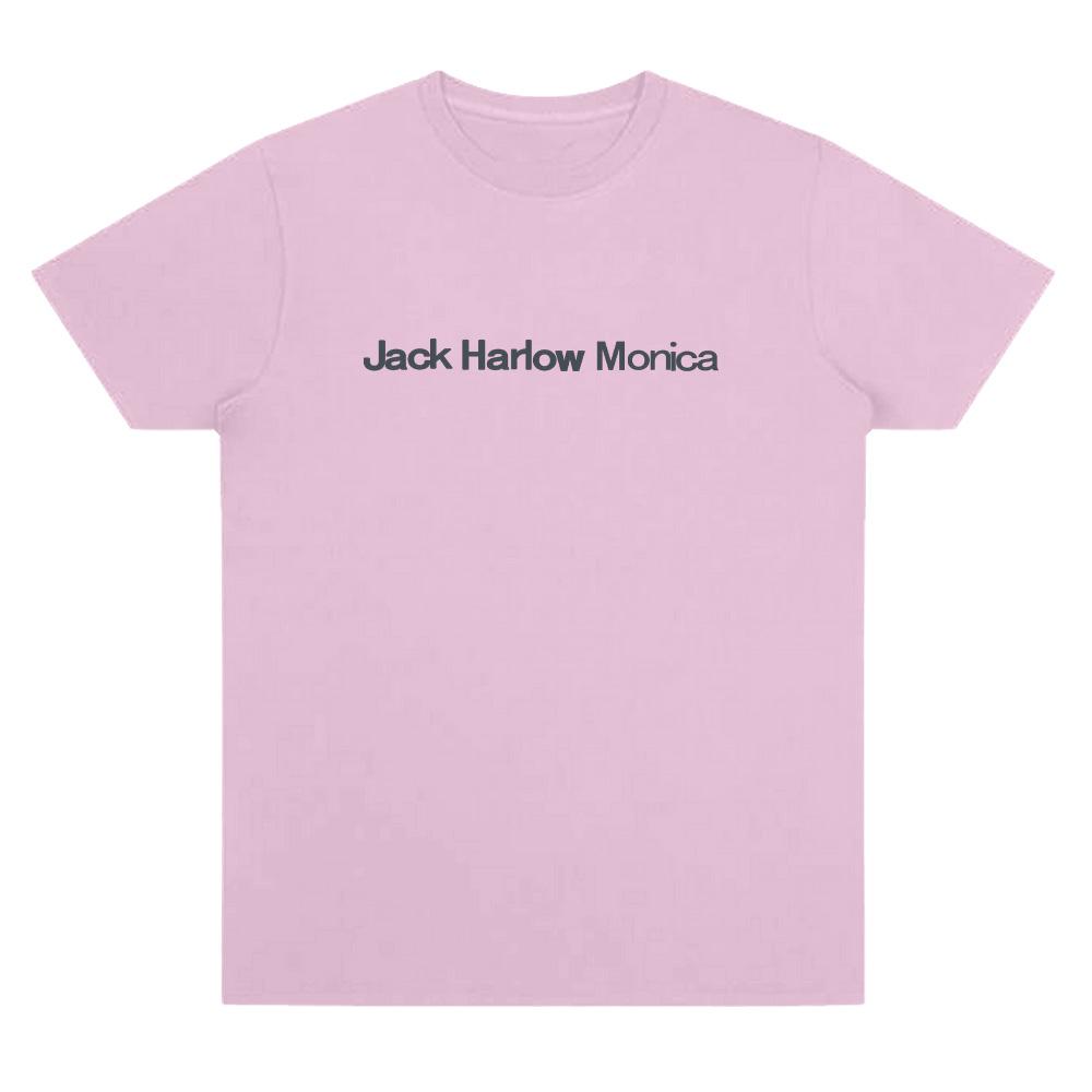 

Jack Harlow Monica Logo T-Shirt Women Unisex Casual High Quality Cotton Tees Summer O-neck Short Sleeve Clothes Oversize Trendy Top 4XL