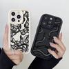 LZ5 Butterfly Black Gold Snake Silicone Phone Case for Samsung A15 A35 S24 S23 Ultra S22 S21 Plus S20 FE A05 A54 A55 A53 A14 M15 Shockproof Back Cover