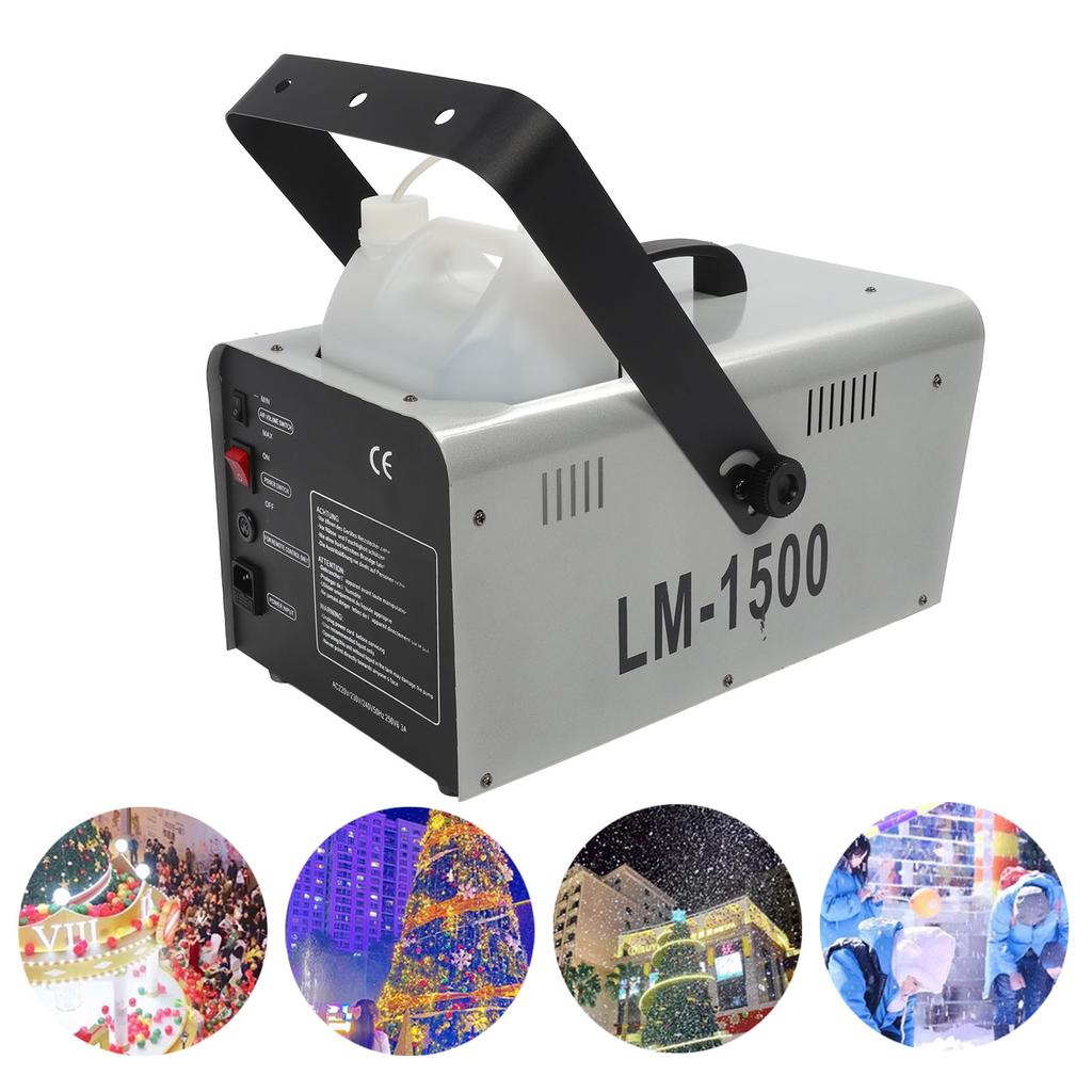 1500W Snow Making Machine High Output Manual Or Remote Control Snowflake Maker for Party Stage Effec