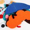 Interactive Play Toy Childrens Emotion Recognition Game Soft Felt Face Parts For Creative Fun