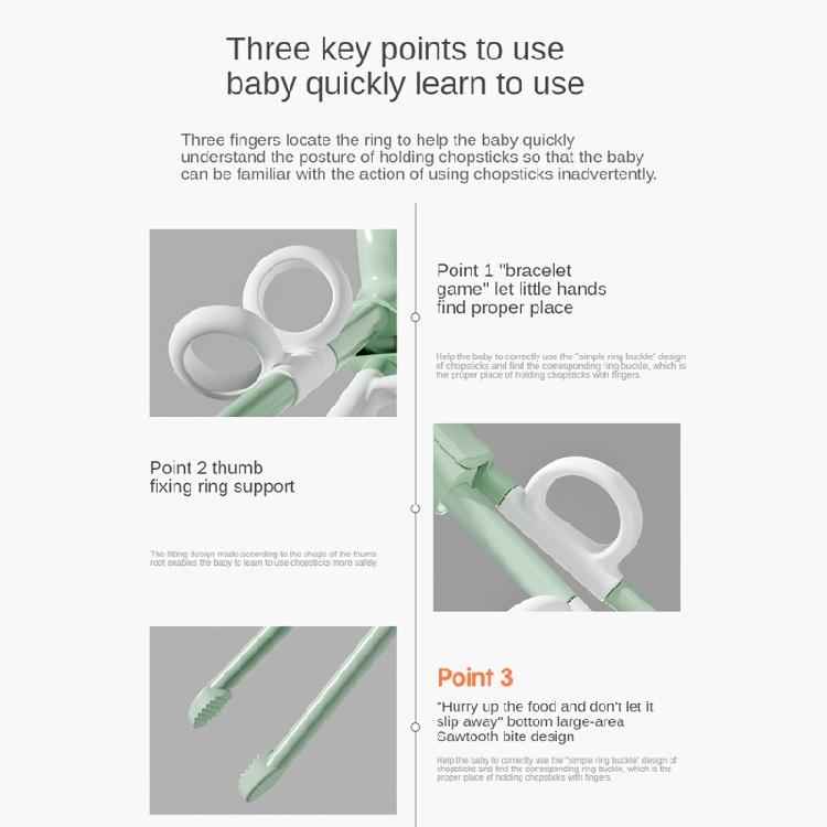 Baby Eating Chopsticks Girls Boys Self-eating Developing Auxiliary Tool