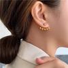 Stylish Titanium Steel Back-Hanging Ear Studs for Women – Summer Fashion Trend