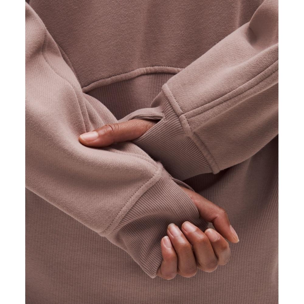 Lululemon Scuba Oversized Funnel Neck Half Zip  Long Ashen Rose