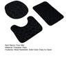 Non-slip Floor Mat U-shaped Pad Three-piece Set Wear Resistant Solid Color Easy To Clean Bathroom Water-absorbing Floor Mat