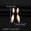 Irregular Teardrop Earrings Modern Design Oval Drop Earrings Lightweight Geometric Earrings  Girl