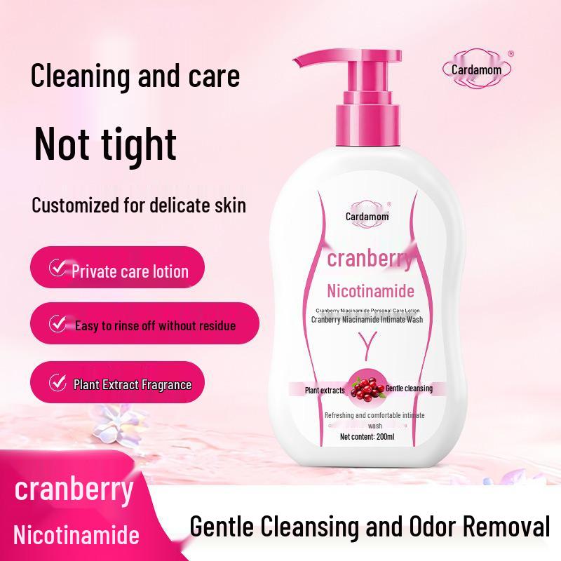 Cranberry Niacinamide Intimate Wash 200ml - Gentle, Refreshing & Comfortable Feminine Cleanser